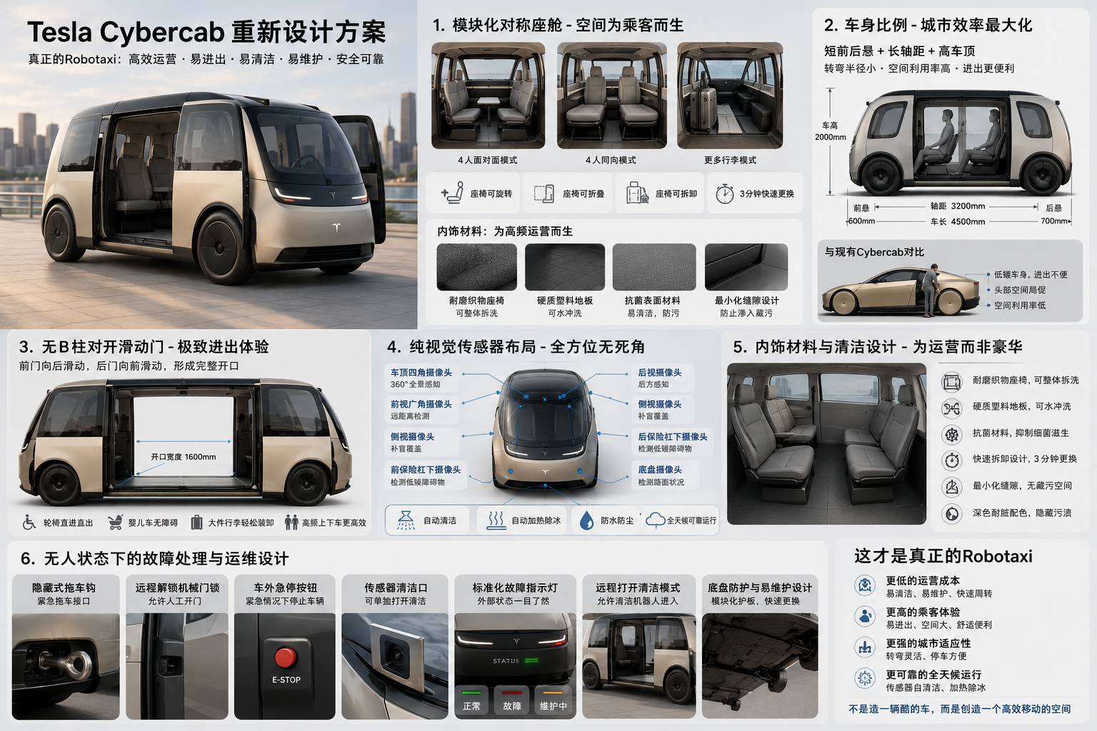 Tesla Cybercab应该如何设计？